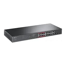 Комутатор TP-Link TL-SL1218MP (16xFE PoE+, 2xGE/SFP Combo, max PoE 192W) - мініатюра 2