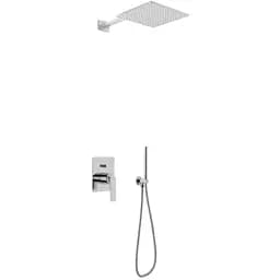 Душева система Kohlman Experience 20 chrome + BOX прихованого монтажу QW210EQ20, Хром