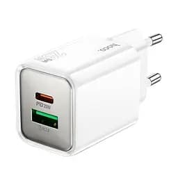 Адаптер сетевой HOCO Glorious N46 1USB/1Type-C, 20W/3A, PD/QC|