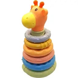 Пирамидка Bibi Toys Жираф тактильная 10 элементов (760837BT)