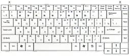 Клавіатура для ноутбука MSI (S420, S425, S430, S450) White