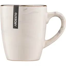 Чашка Ardesto Marmo 360 мл бежевая (AR2939MRB)