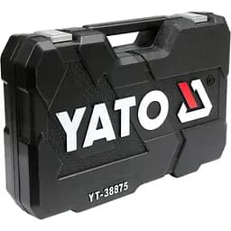 Набір головок торцевих Yato квадрат 1/2", 3/8", 1/4" з інструментами та насадками 126 шт. (YT-38875) - мініатюра 3