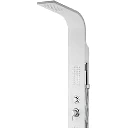 Душова панель Corsan Alto white LED з виливом A017MWHLEDW, Хром