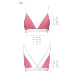 Спортивний топ із подвійними бретелями Passion PS007 TOP pink L - мініатюра 4