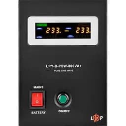 Джерело безперебійного живлення [ДБЖ] LogicPower LPY-B-PSW-800VA 12V + АКБ LPM-MG 12V - 100 Ah [20338] [110335] - мініатюра 2