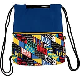 Сумка-рюкзак для взуття Yes SB-12 Welcome To Ukraine синя (533521)