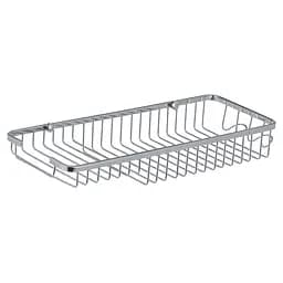 Полка-решетка с мыльницей и 2 крючками ZERIX LR338 (LL1456)