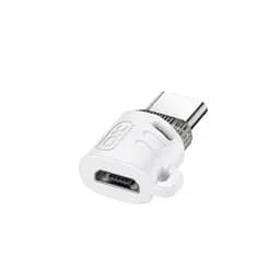 OTG-адаптер XO NB256G Micro female to Type-c male connector with lanyard Білий - мініатюра 5