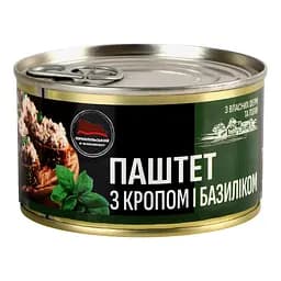 Паштет Тернопольский МК с укропом и базиликом 225 г (963072)