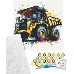 Картина за номерами Art Craft Яскравий самоскид 40х40 см (12512-AC)