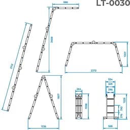 Драбина Intertool LT-0030 [140445] - мініатюра 7