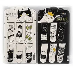 Закладка-магніт Cats, 6x2 см, картон