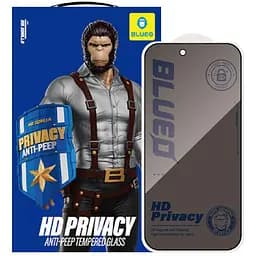 Захисне 2.5D скло Blueo Full Cover Anti-Peep для Apple iPhone 17 Pro Max (6.9) Чорний