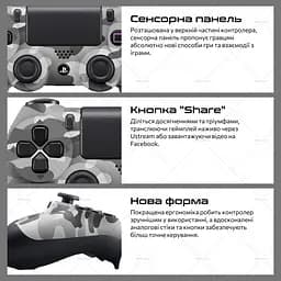 Бездротовий геймпад Sony PlayStation/PC DualShock 4 Green Camo - мініатюра 3