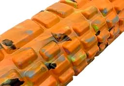 Масажний ролик EasyFit Grid Roller 33 см v.1.1 Multi Помаранчевий - мініатюра 3