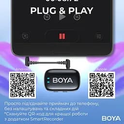 Мікрофон Boya mini-18 TRS for camera Black (mini-18) - мініатюра 12