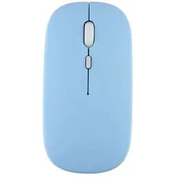 Мишка безшумна комп'ютерна Macaron Bluetooth Блакитна