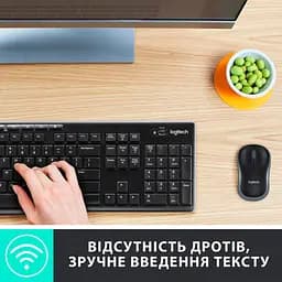 Комплект (клавіатура + миша) Logitech MK270 Wireless UA Black (920-004508) - мініатюра 2
