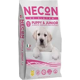 Сухой корм для щенков и юниоров средних и крупных пород Necon Puppy & Junior свинина 12 кг