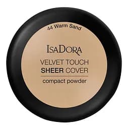 Компактна пудра для обличчя IsaDora Velvet Touch Sheer Cover Compact Powder, відтінок 44 (Warm Sand), вага 10 г (551375) - мініатюра 2