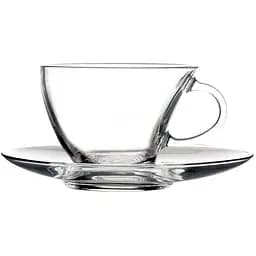 Набір чашок з блюдцем Pasabahce Penguen 230 мл 6 шт. (98396)