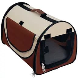 Сумка-шатер для животных Croci Fast & Easy 65x49x50 см коричнево-бежевая (C2058884+)