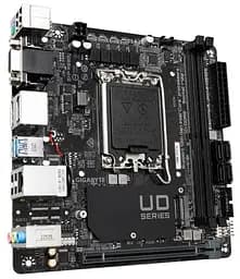 Материнська плата LGA1700, Gigabyte H610I, H610, 2xDDR5, Int.Video(CPU), 4xSATA3, 1xM.2, 1xPCI-E 4.0 x16, ALC997, Intel GLan, 4xUSB3.2/6xUSB2.0, VGA/HDMI/2xDP, Mini-ITX - мініатюра 3