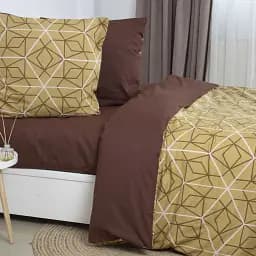 Комплект постільної білизни ТЕП Happy Sleep Bronze Grid двоспальний (2-03795_32684) - мініатюра 3