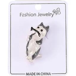 Брошь Котик с рыбкой (4946910)