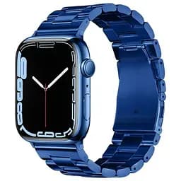 Ремінець металевий Hoco iWatch WA10 three-bead 42/ 44/ 45/ 49 mm синій