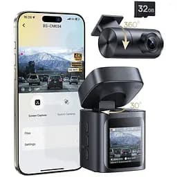 Видеорегистратор Baseus PrimeTrip VD1 Dash Cam 3K + 1080p Cosmic C01159003K + кабель + камера