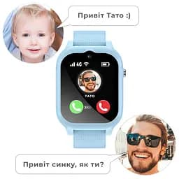 Дитячий смарт-годинник JETIX G99 зі змінним корпусом, GPS, 4G Відеодзвінком і вологозахистом (Blue) - мініатюра 7