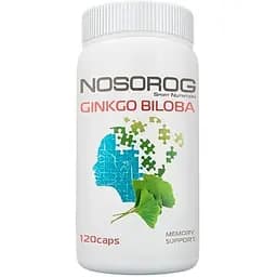 Натуральна добавка Nosorog Ginkgo Biloba, 120 капсул