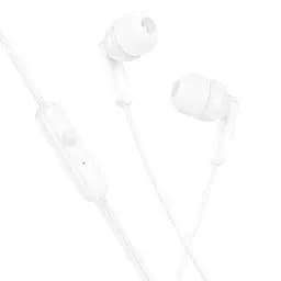Дротові навушники Hoco M121 Bright universal earphones with microphone, 3.5mm, 1.2m, white - мініатюра 3