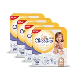 Набір підгузки-трусики Chicolino Super Soft 6 (16+ кг) 30 шт. 4 уп. - мініатюра 2