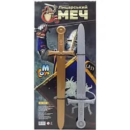 Детский набор MToys Рыцарский меч №2 19231 пластиковый Золотой и Серебряный