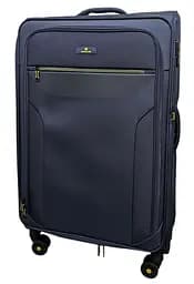Валіза велика Worldline Airtex 616 жаккард-поліестер L Темно-синій - мініатюра 1