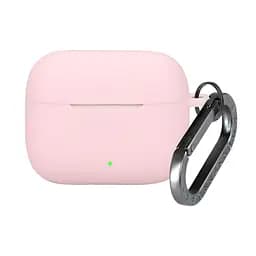 Силіконовий чохол для навушників OPPO Enco Buds3 Pro, Hang Case, рожевий, ультратонкий захисний кейс товщиною 2 мм, захист від подряпин, пилу та ударів, компактний, з карабіном для кріплення, ArmorStandart (ARM86804)