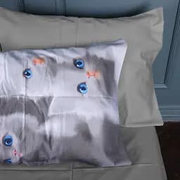Підковдра MirSon Сатин 22-1402 Silvery Cats 220х240 см (2200010567250) - мініатюра 5