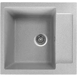 Гранітна кухонна мийка Romzha Janta 52 Seda (602) з крилом