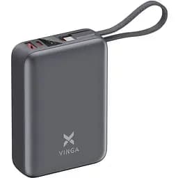 Батарея універсальна Vinga 20000 mAh 45W Display Cable (VPBB2045C)
