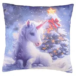 Подушка декоративна Home Line Єдиноріг під Ялинку 40х40 см (197708)