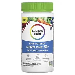 Мультивитамины для мужчин Rainbow Light Men's One 50+ High potency 90 вегетарианских таблеток
