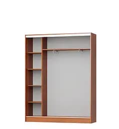Шафа-купе дводверна MebelStar Стандарт AL ДСП/Дзеркало 160x45x210 см Дуб тахо (MBS-3465) - мініатюра 2