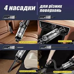 Автомобільний пилосос Aspiring потужний акумуляторний ручний бездротовий - мініатюра 8