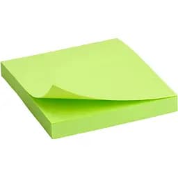 Блок паперу з клейким шаром Axent Delta 75x75 мм 100 аркушів, зелений (D3414-12)