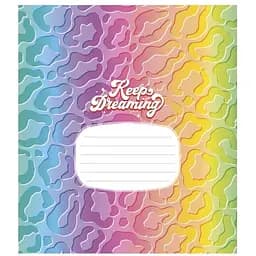 Тетрадь ученическая Crazy rainbow Школярик 024-3217L-1 в линию 24 листов