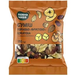 Суміш Повна Чаша горіхово фруктово цукатова 150 г