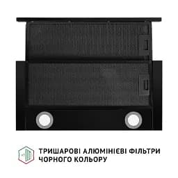Витяжка телескопічна Perfelli TL 6212 Full BL 700 LED - мініатюра 7
